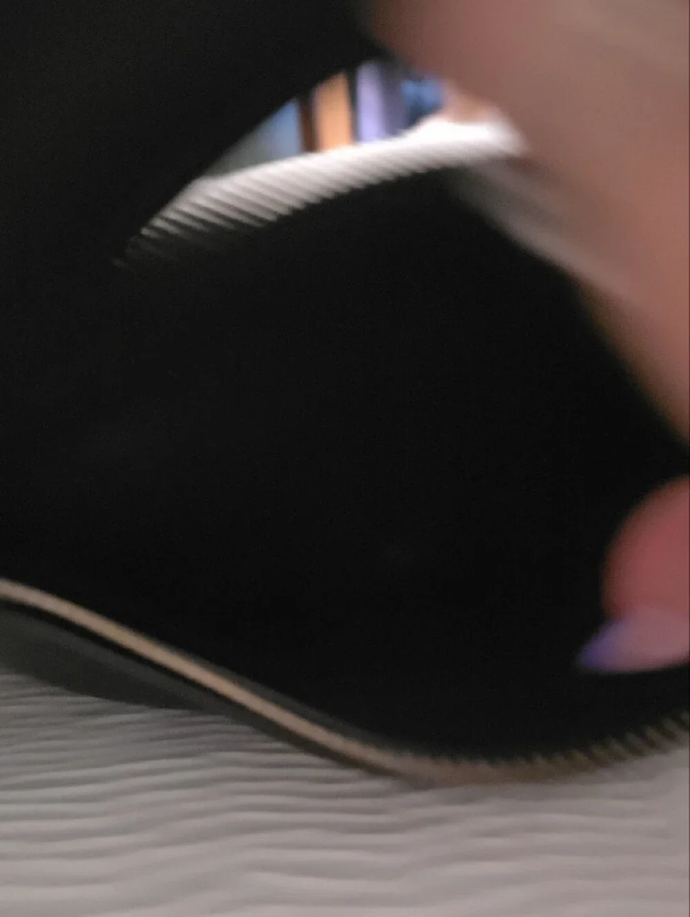 Marc by Marc Jacobs Black Leather Messenger Clutch with Front Zip